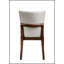 Chaises courbées de style Mid-Century brun chaud 2 pièces avec dossier rembourré pour un repas confortable