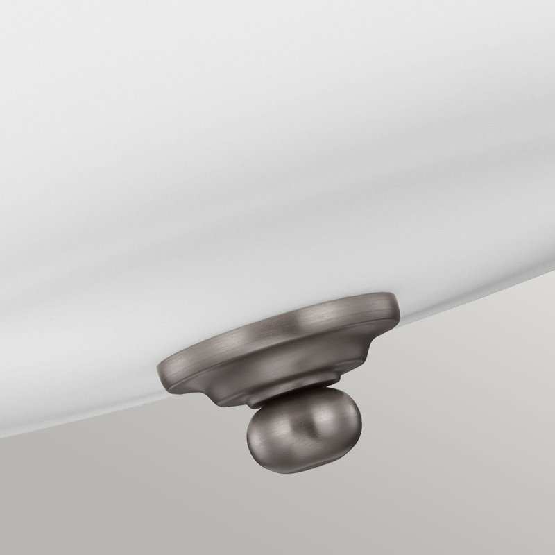 Lankford Glass Semi Flush Mount