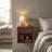 Handcrafted Walnut Hardwood Floating Nightstand Solid Wood | Floating Bedside Table With Soft Close Drawer