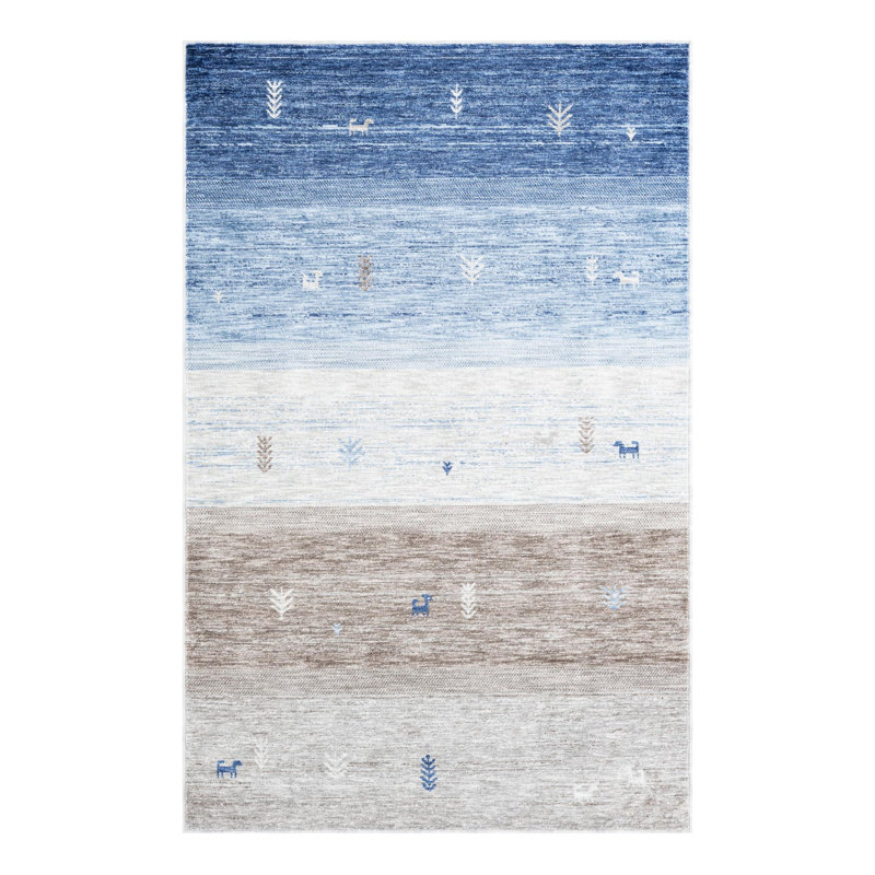 Keasya Ombre Indoor Rug, Rectangle 5'3" x 8'