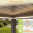LED Metal Frame Pergola Freestanding Patio Pergola with Louvered Roof Pergola-104989212