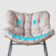 Chaise berçante intérieure / extérieure à revêtement en E avec revêtement Papasan-1937431464