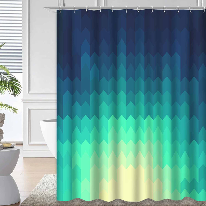 Mosaïque de technologie abstraite et brillante avec 12 crochets, L 72 po x l 78 po