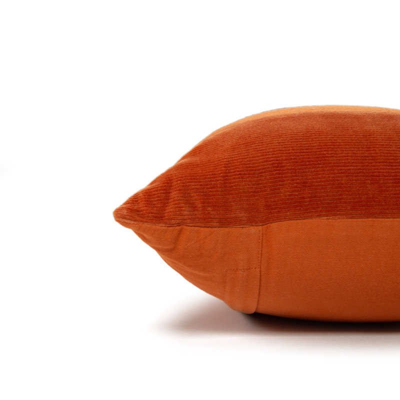  Cotton Velvet Throw Pillow, Red
