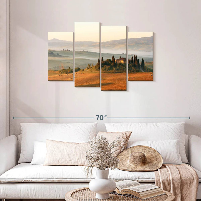 Alvord Tuscany Farmhouse, H 27 po x l 43 po
