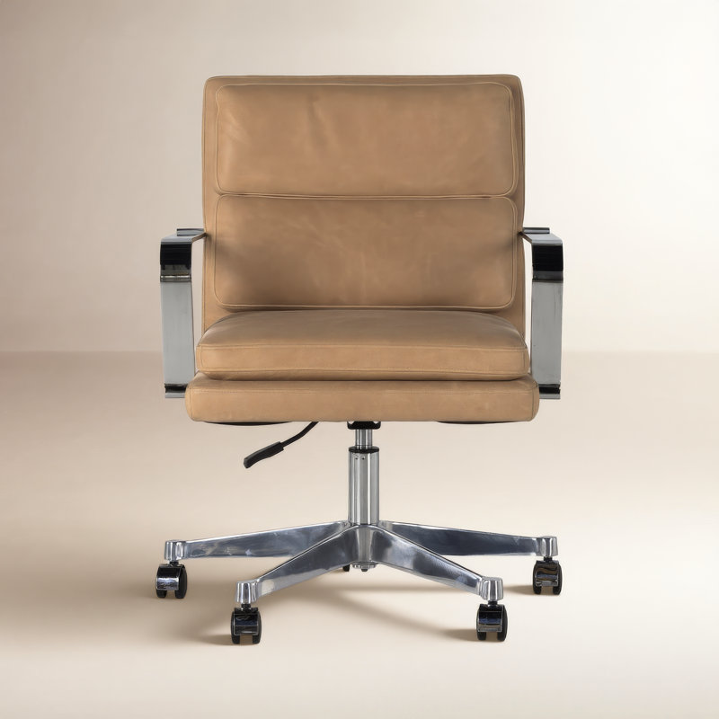 Jude Task Chair, Palermo Nude Genuine Leather