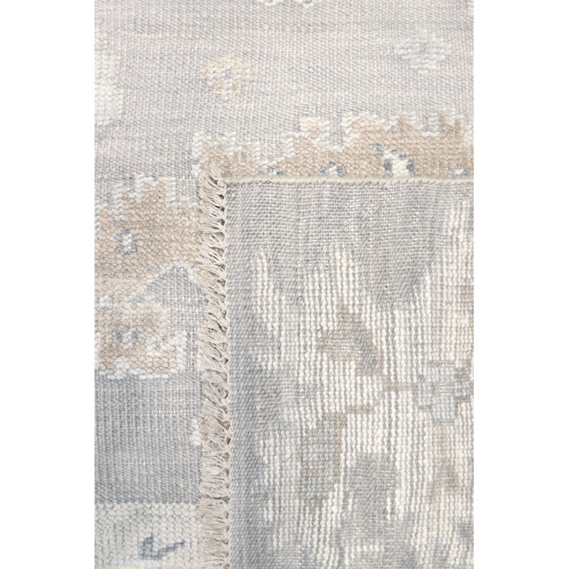 Oushak Hand Knotted Wool Oriental Area Rug, Rectangle 9' x 12'