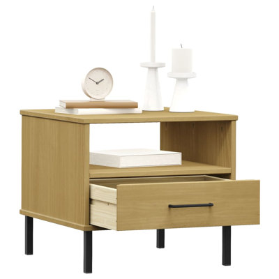 Kirina 50cm W Solid Wood Bedside Table
