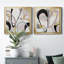 «Rumble Golden I», ensemble de 2 impressions sur toile encadrées-1990074157-1990074147