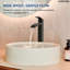 Robinet de salle de bain monotrou EVERSTEIN Vessel Cascade, haut, à poignée unique, avec bonde rétractable inclus-124514012