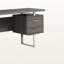 Bureau d'ordinateur à 2 tiroirs et 1 classeur à finition feuille grise, H 30,01 po x l 59,87 po x P 23,58 po-944141267