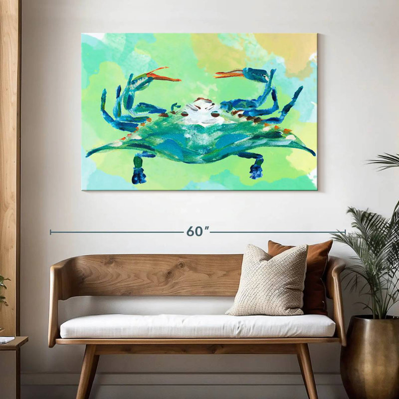 Watercolor Sea Creatures I, 32" H x 48" W