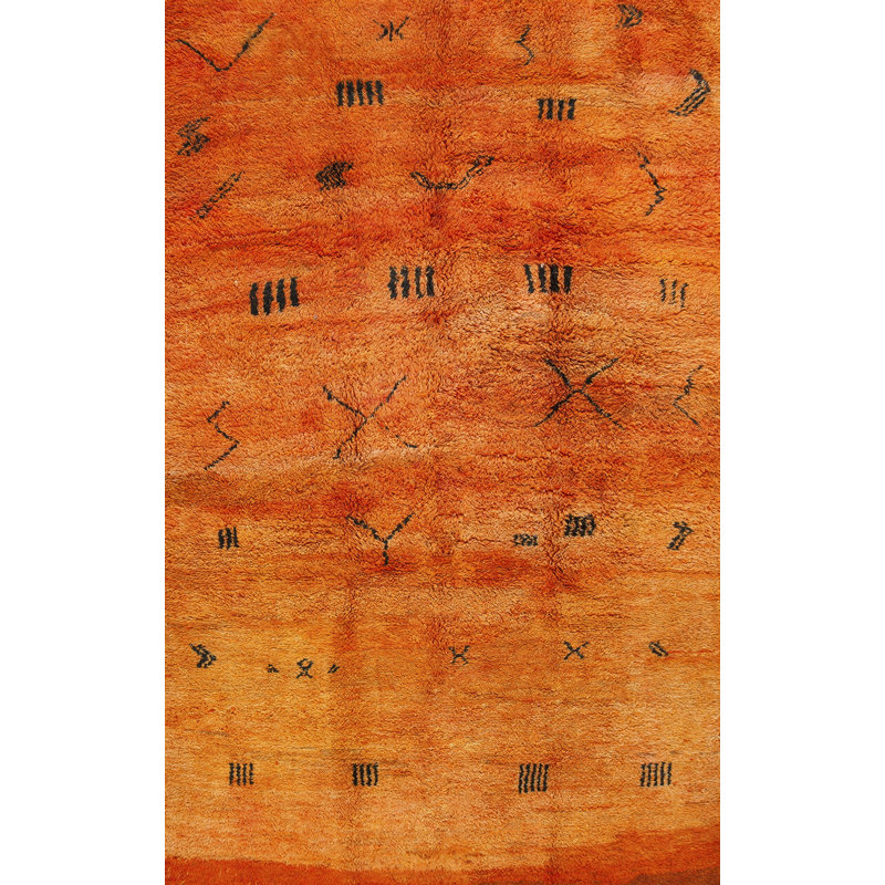 Hand Knotted Wool Geometric Area Rug