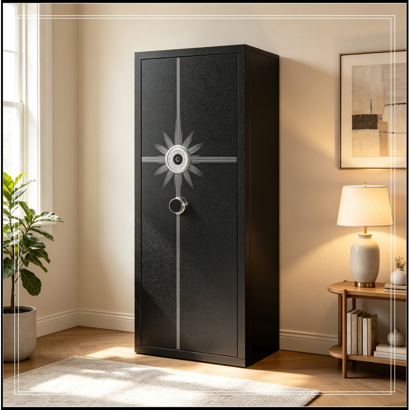 Armoire de bureau avec verrou d'empreinte digitale