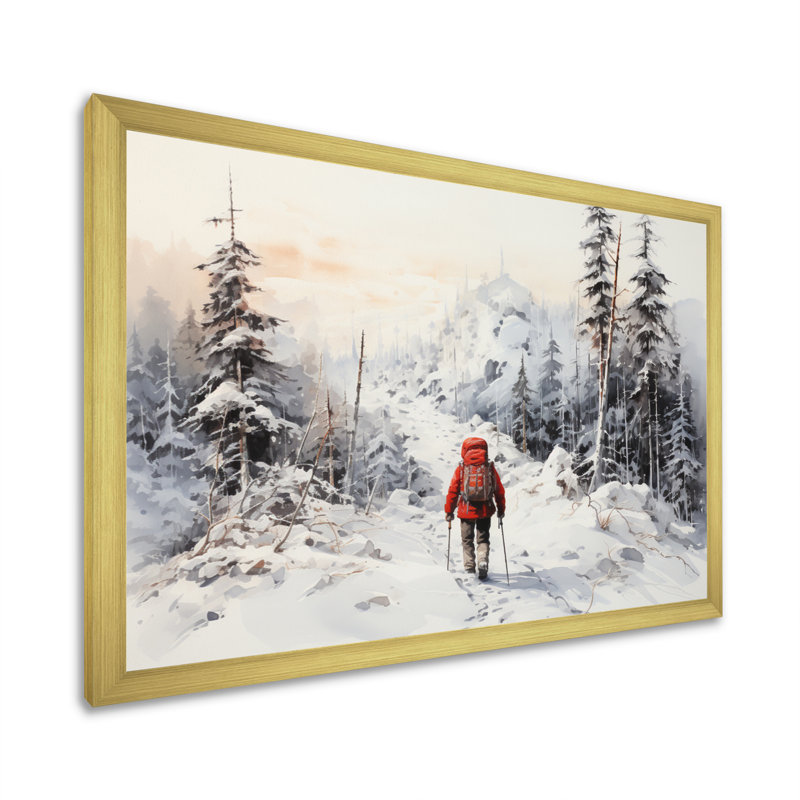 Randonnée arctique Alaska I - impression, H 16 po x l 32 po x P 1 po, Encadrement doré