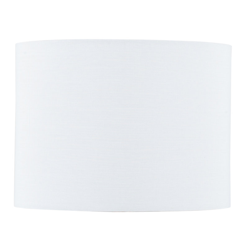 Lorentz 18.5cm H Polycotton Oval Lamp Shade ( Screw On ), White