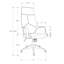 Chaise de bureau ergonomique en maille grise et en métal blanc, siège très large et profond avec pivot réglable à 360 degrés, base en métal