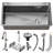 Single Bowl Stainless Steel Drop-In Kitchen Sink-114805351-133734603