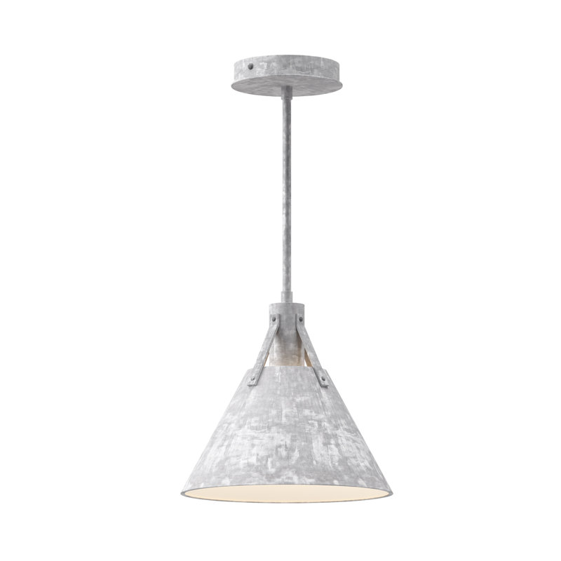 Luminaire suspendu conique à 1 lumière Archer, Acier