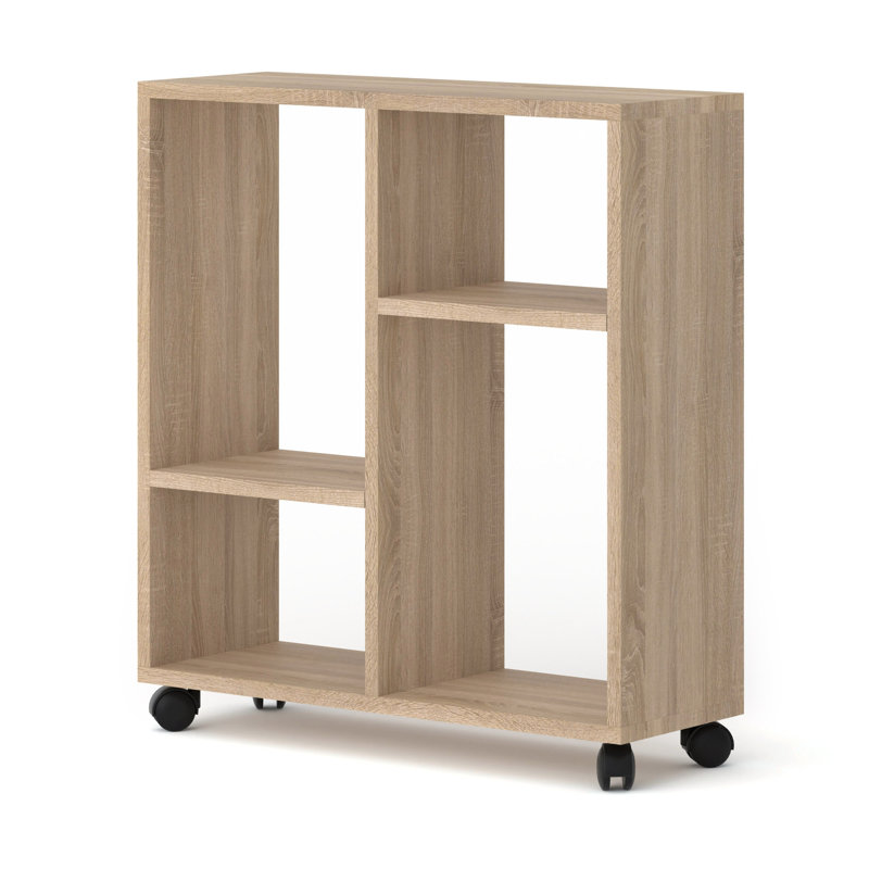 Jandre Wheel End Table, Sonoma Oak