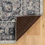 Tapis traditionnel gris anthracite tissé à plat tissé à la machine avec envers antidérapant Emanuel -31943125