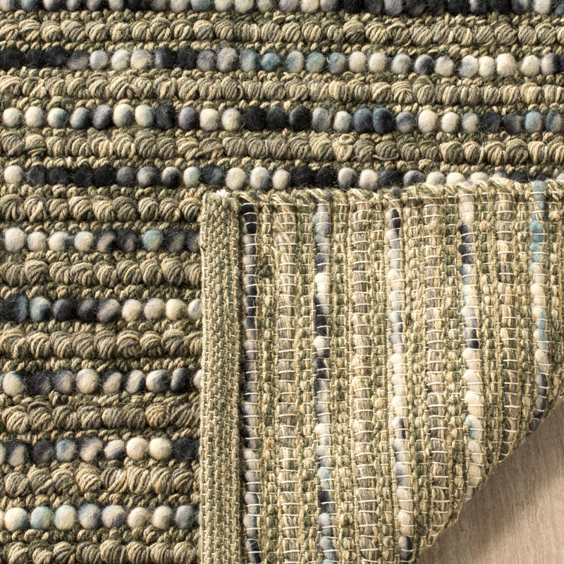Ferrera Abstract Hand-Woven Jute/Sisal Area Rug, Runner 2'6" x 16'