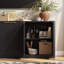 Buffet 67 po avec rangement cannelé, grand buffet avec 6 portes pour le salon ou la chambre à coucher-133282576