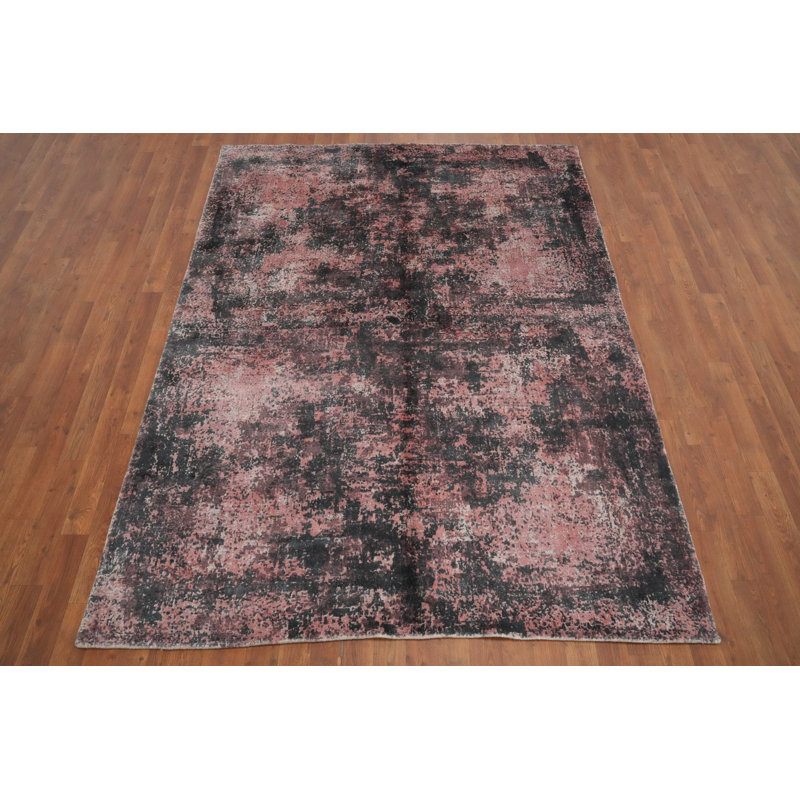 Tapis rose et gris Elegance