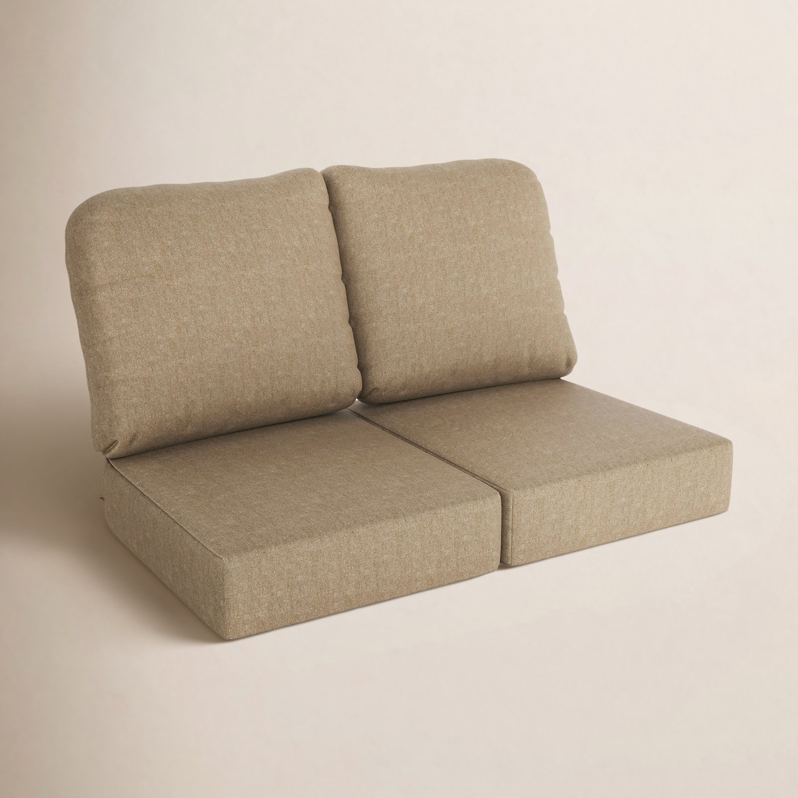 Amala 22" Sunbrella® Seat and Back Cushion, Spectrum Mushroom Sunbrella® Plainweave