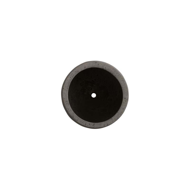 Pot à fleurs en ciment Efkea, Gris, H 12 po x l 11 po x P 11 po