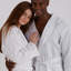 Cotton Gender Neutral Mid-Calf Bathrobe with Pockets and Hood-16565425-16565426