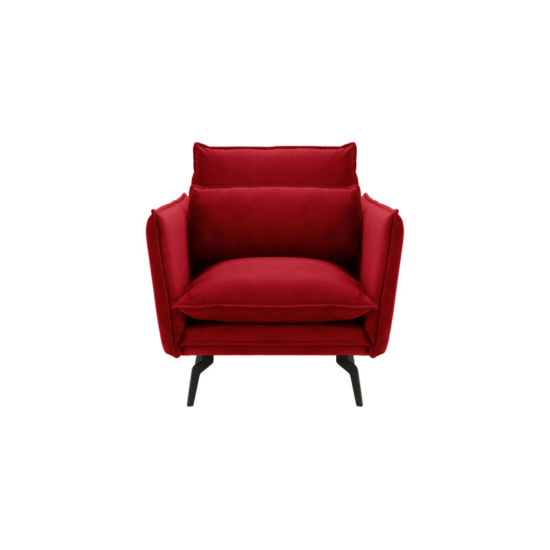 Ferrigno Upholstered Armchair, Red