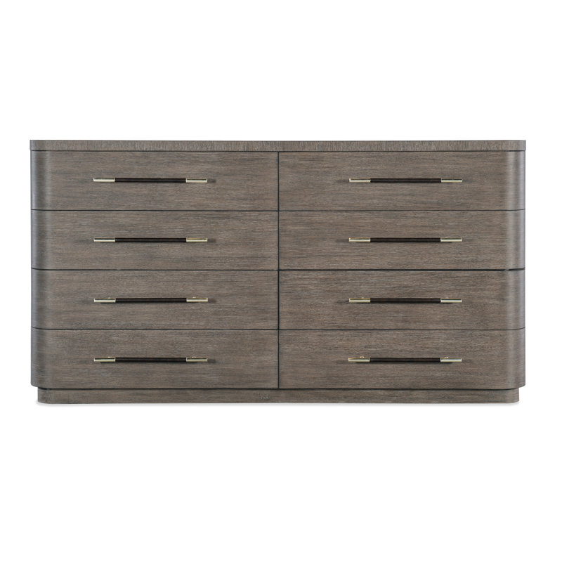 Modern Mood Dresser, Dark Wood/Mink