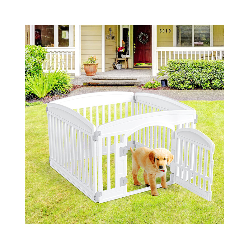 Clôture pliante ajustable pour chien pour petits et moyens chiens