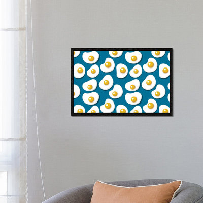 Fried Eggs Pattern by Show Me Mars - Gallery-Wrapped Canvas Giclée on Canvas