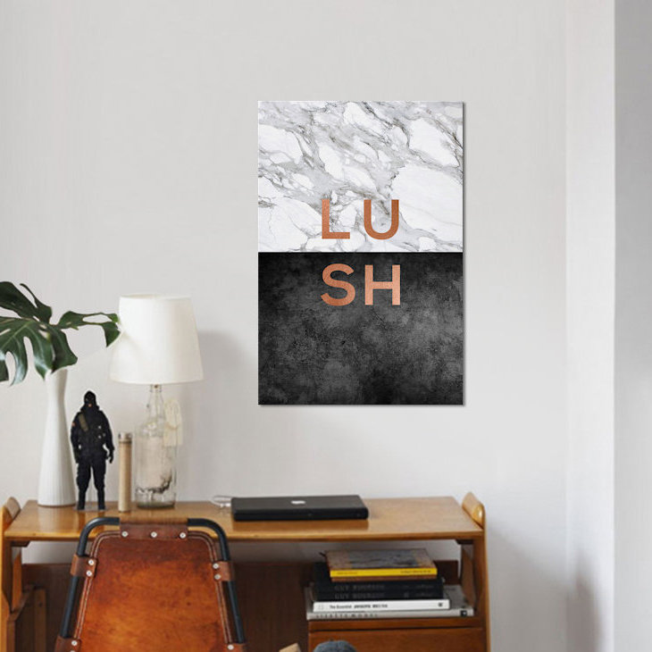 «Lush», reproduction d'impression sur toile, H 26 po x l 18 po x P 1,5 po, Pas de tapis, Toile tendue