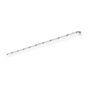 8-Foot LED Vapor Tight Light - 60–90W - 7,800–11,700 Lumens - 3CCT Selectable (3500K/4000K/5000K) - 120–277V - Gray Finish – Wet Location Rated Commercial Lighting
