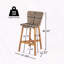 Tabouret de bar extérieur en bois d'osier au style polyvalent-478315050