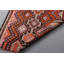 Chemin de table kilim turc fait à la main avec des motifs géométriques audacieux rouges et roses pour une touche vibrante à votre décor