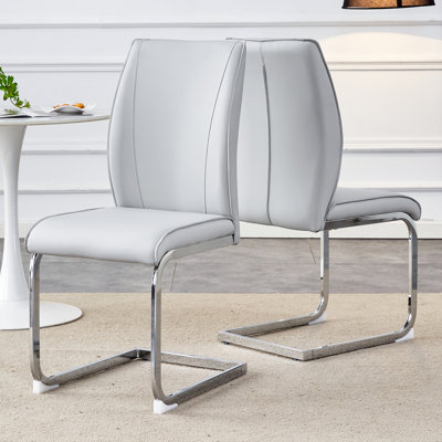 Chaises de salle à manger avec pieds en métal, chaise d'appoint sans accoudoirs pour la maison
