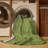 Machine Washable Solid Green Area Rug-849984818