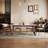 Avira 71"L Marble White Top Solid Wood Dining Table