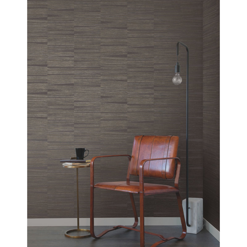 Abstract Metallic Wallpaper Roll, Charcoal