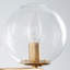 Lustre de transition à 5 lumières de 62 cm (24,4 po) en forme de roue de chariot avec abat-jour en verre et globes