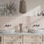Carreau de mur marocain en porcelaine 12 po x 22 po Tetuan Astre-98496591