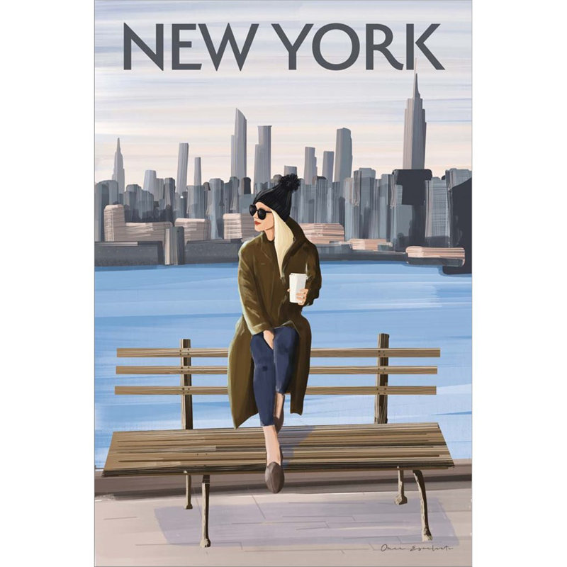 «Girl in New York II» par Omar Escalante - impression encadrée