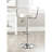 Contemporary Vinyl Adjustable Height Barstool with Arms and Chrome Base-861379305-861379299-861379311