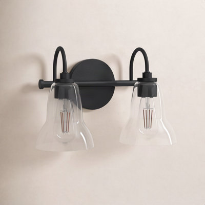 2 Light Transparent Vanity Light