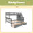 Stairway Twin-Over-Full Bunk Bed With Drawer, Storage And Guard Rail For Bedroom, Dorm, For Adults-1760392899