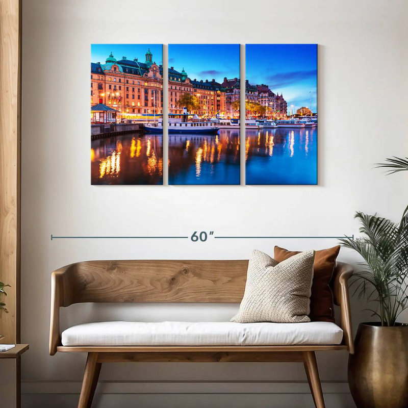 Rorry Evening In Stockholm, 28" H x 45" W